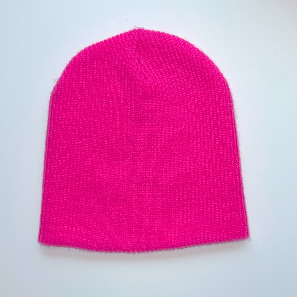 H&M Hot Pink Knit Ski Cap. One-size-fits-all.